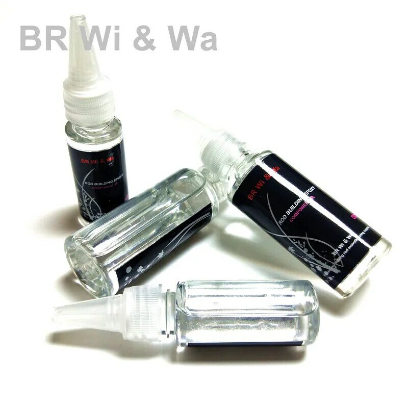 BR Wi & Wa-resina epoxi de alto grado 1:1 AB, pegamento de cristal epoxi para pintura de caña de pescar DIY, etiqueta de caña de pescar, señuelo de pesca