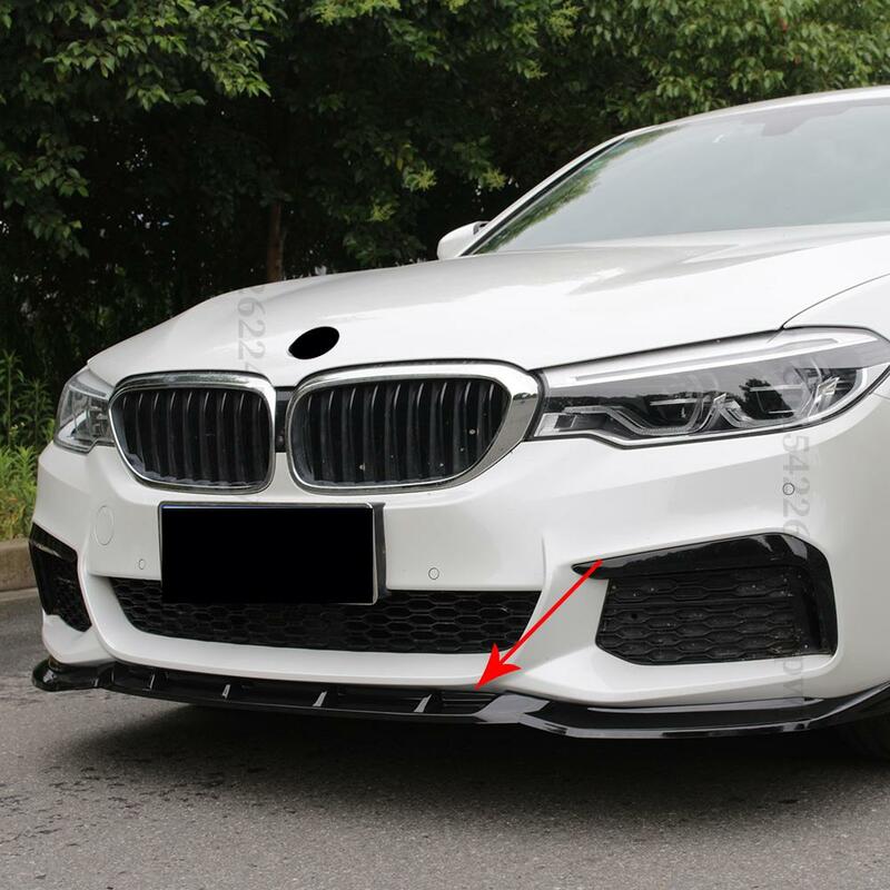 Front Bumper Lip Chin Guard Diffuser Cover Deflector For BMW G30 G31 5 Series 2017 2018 2019 2020 Body Kit Carbon Fiber Tuning