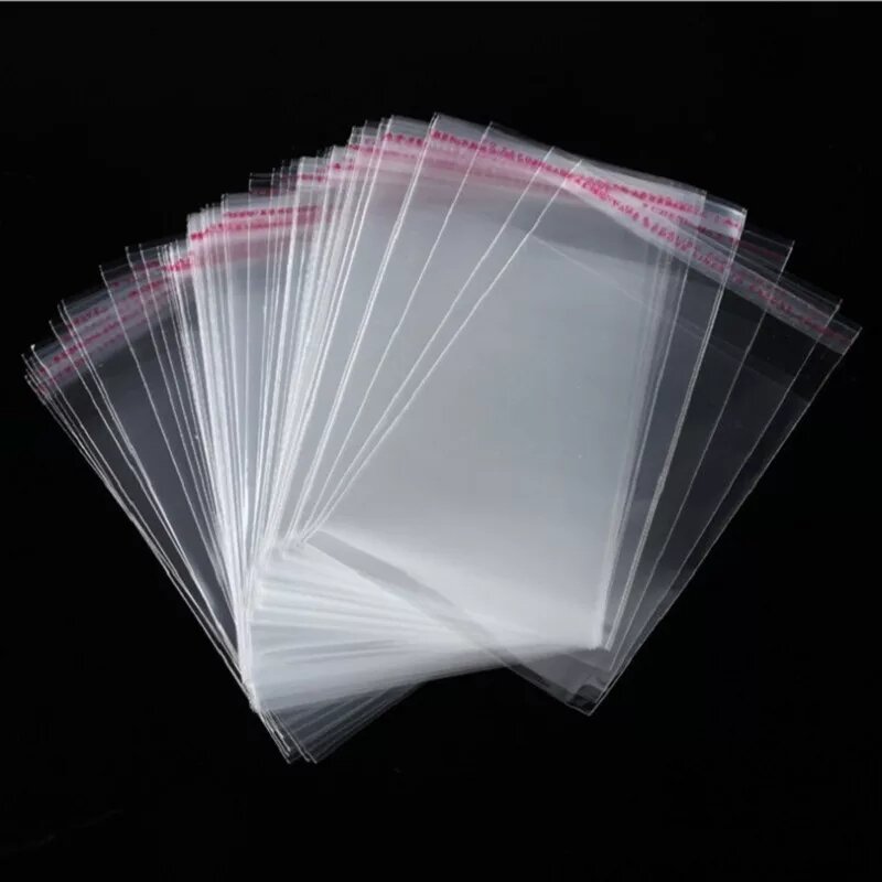 Wholesale 50/100/200pcs Transparent Self-adhesive Small Cello Self Sealing Bag package Thick Clear Cellophane OPP Plastic poly