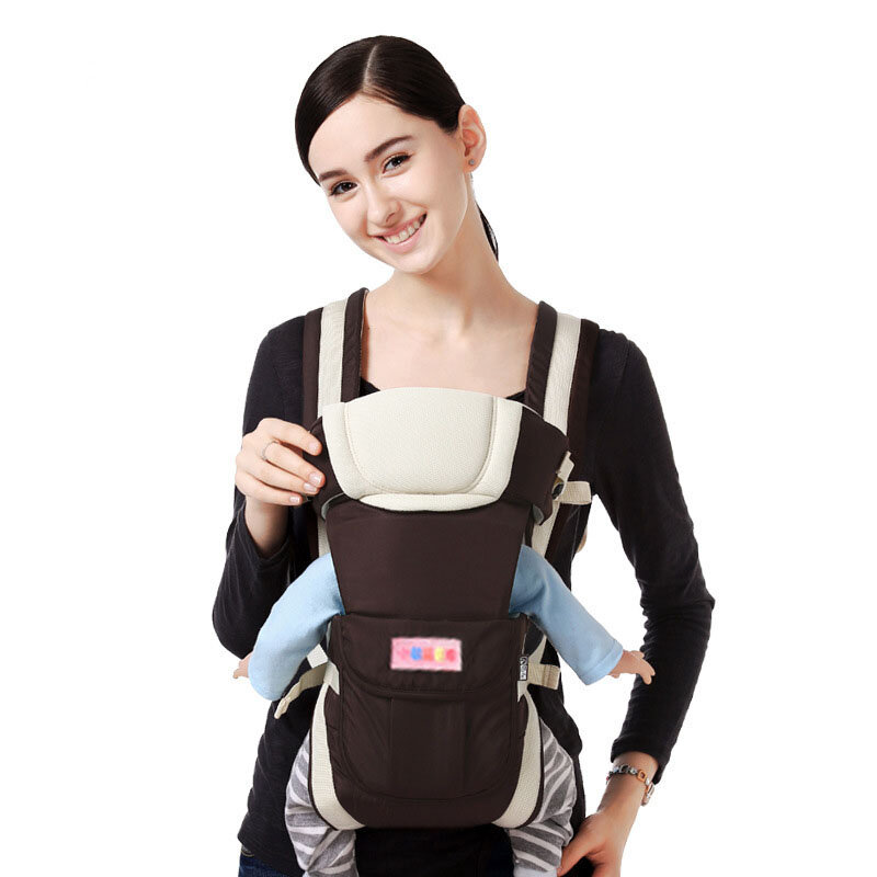 2017 0-30 meses respirável frente enfrentando portador de bebê 4 em 1 infantil confortável estilingue mochila bolsa envoltório bebê canguru b0653