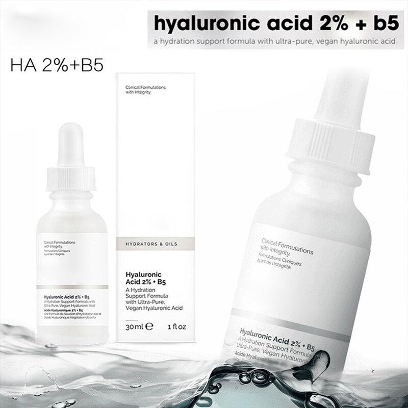Die Gewöhnlichen AHA 30% + BHA 2% Niacinamid 10% + Zink 1% L-milchsäure Acid5 % + HA 2% Peeling Gesicht peeling Lösung Hyaluronsäure