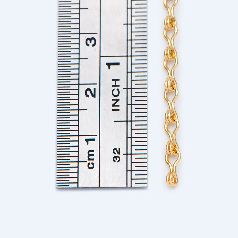 Chaînes à maillons en or 3.5mm, en laiton plaqué or véritable 18 carats, chaîne de qualité spécialité, vente en gros (# LK-231-1)/ 1 mètre = 3.3 pieds
