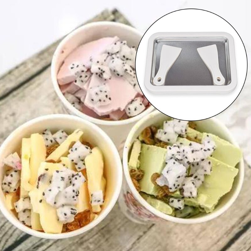 Máquina de sorvete instantânea m2ee com 2 pás de sorvete, para casa, sorvete, iogurte, feito à mão