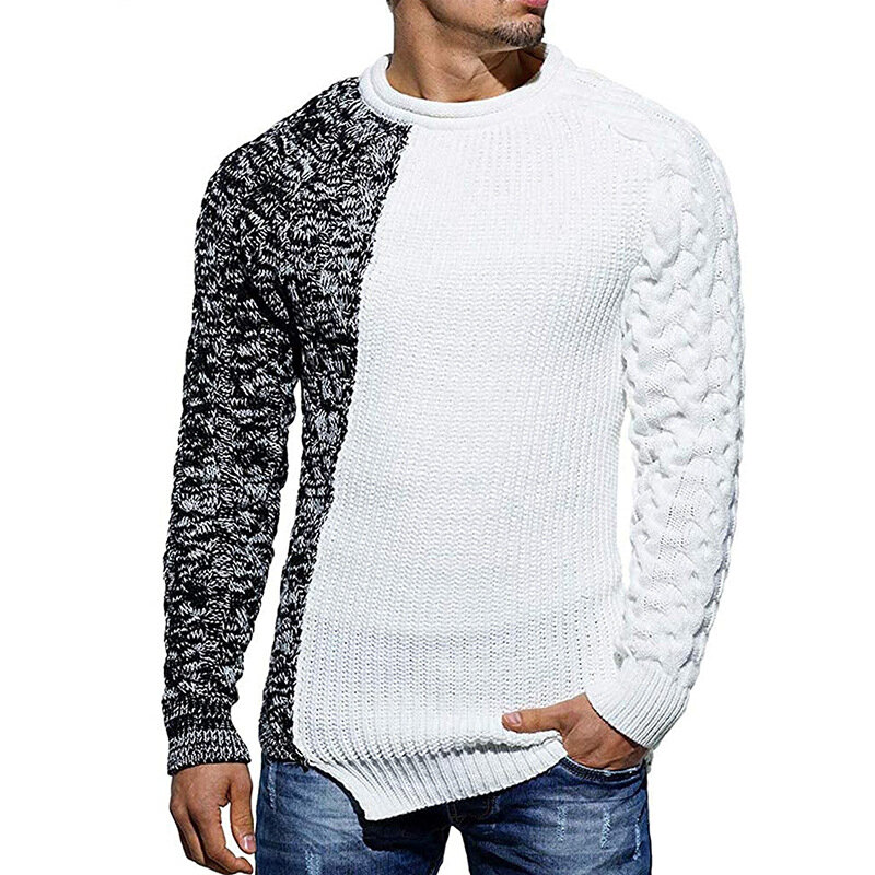 Suéter quente e grosso para homens, pulôver masculino de malha de lã de caxemira para outono e inverno, gola alta pesada, 2018