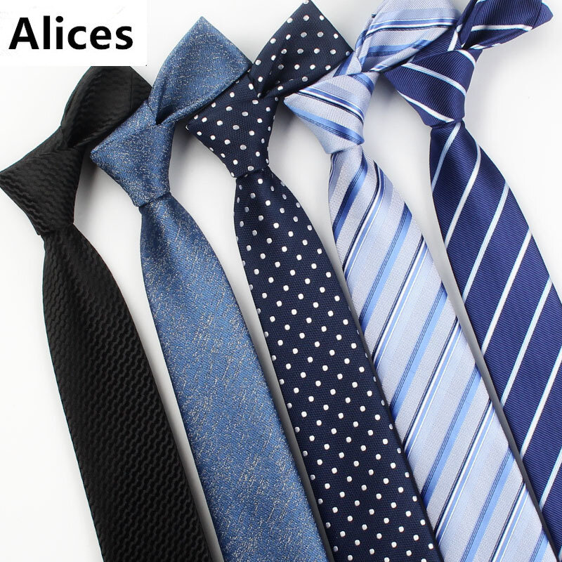 Męskie krawaty modne w paski krawaty na ślub biznes 7cm Widtch klasyczny krawat żakardowe tkany krawat mężczyźni krawat krawaty