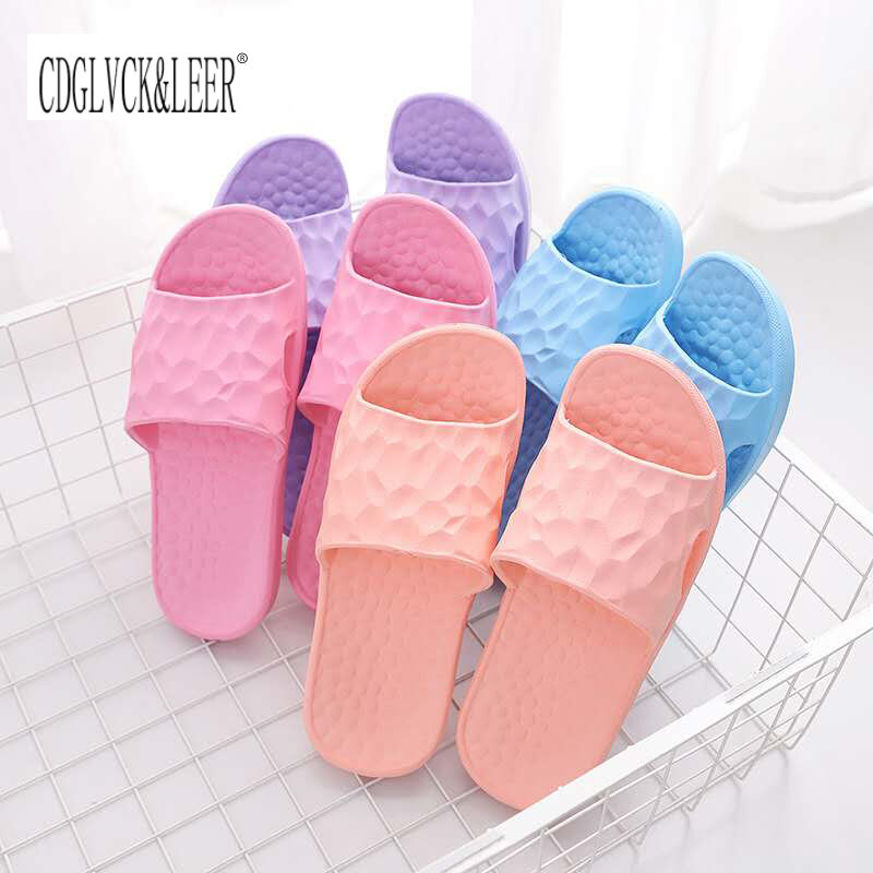 Cartoon love Summer Slippers Women Floor Family Shoes EVA Home Floor Slippers Bathroom Bath  Sandal Slippers Women Shoes