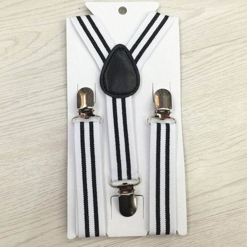 Fashion BABY Striped Suspenders High Elastic Adjustable 3 Clips-on Braces For Boys Girls Children Christmas Gift