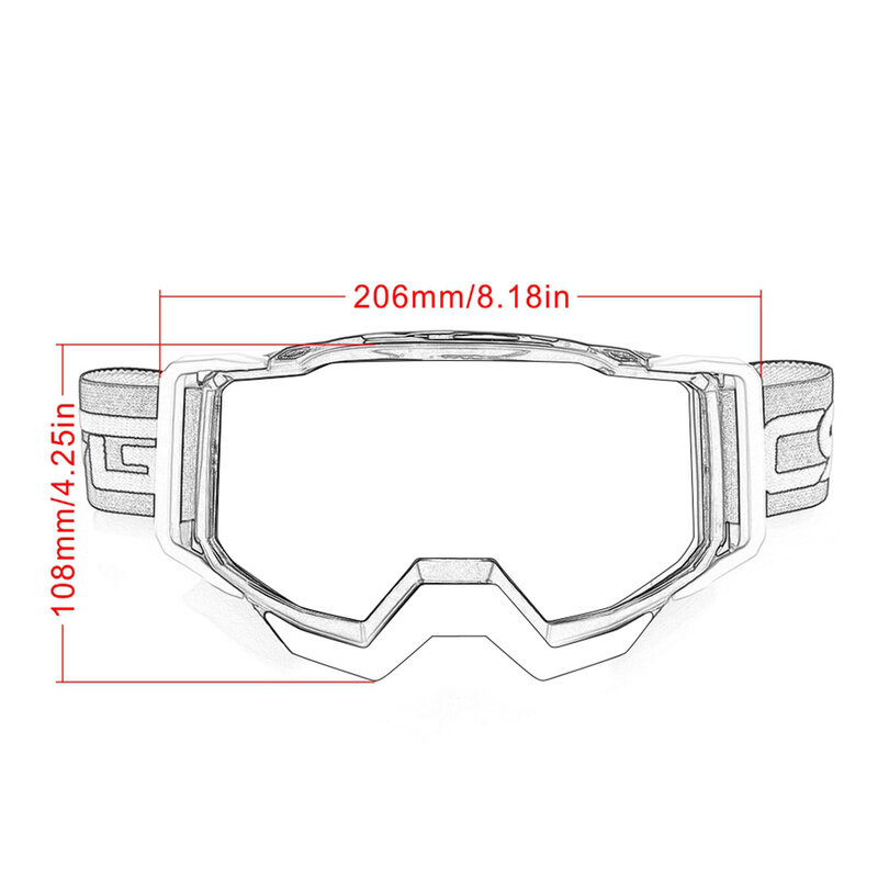Occhiali da moto Motocross occhiali ATV Off Road Dirt Bike occhiali da corsa antipolvere occhiali Anti vento occhiali MX Gafas