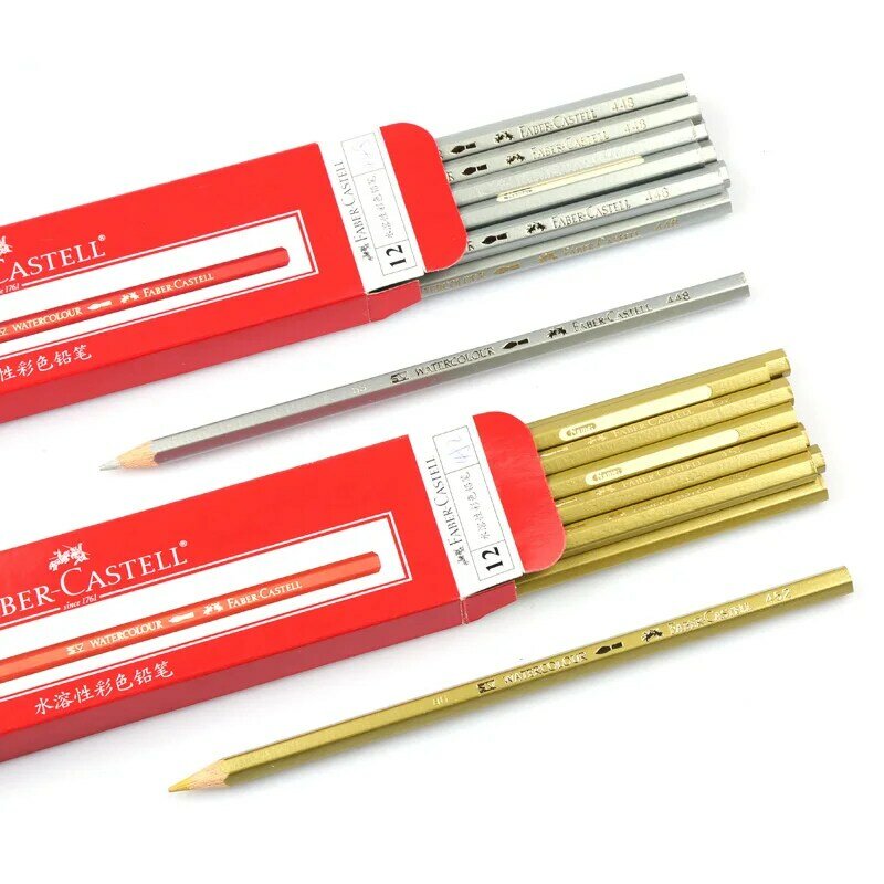 Faber Castell-lápices de colores acuarelables para dibujar, lápices de colores profesionales solubles en agua, suministros de arte, 1 unidad