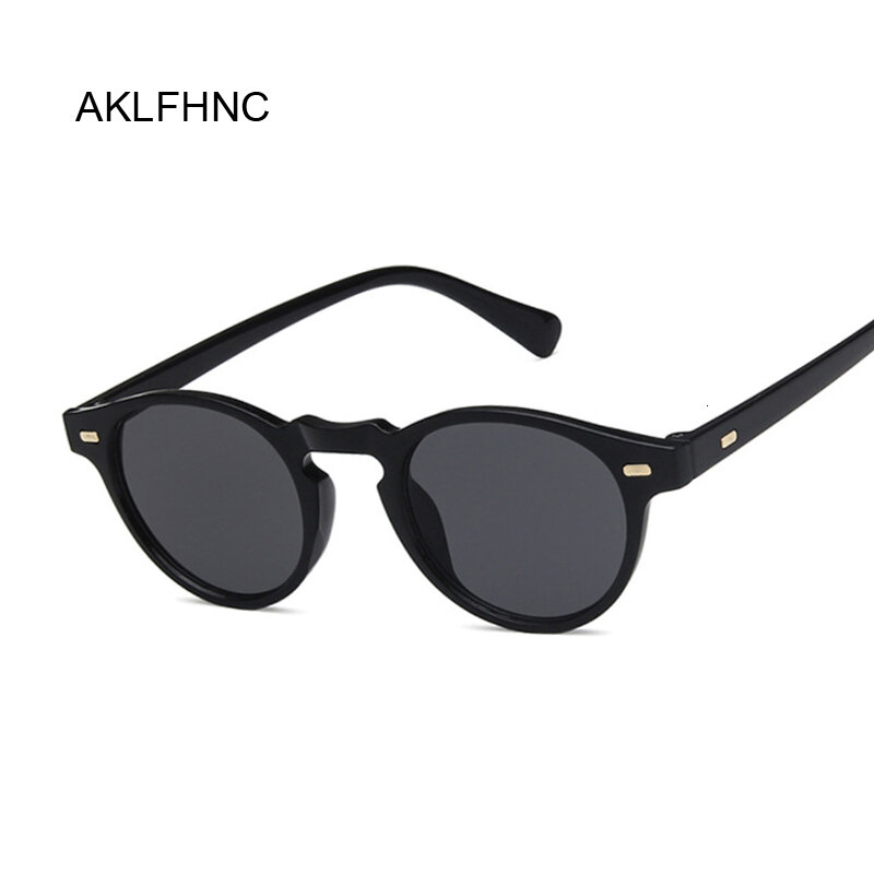 Redondo óculos de sol na moda mulher marca designer feminino vintage óculos uv400 masculino condução óculos sol feminino