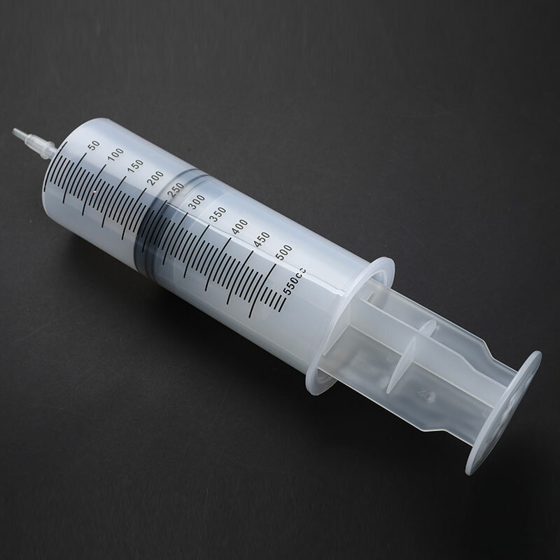 350/550ml Plastic Syringe Large Capacity Syringe Transparent Reusable Sterile Measuring Injection Syringe Nutrient Hydroponics