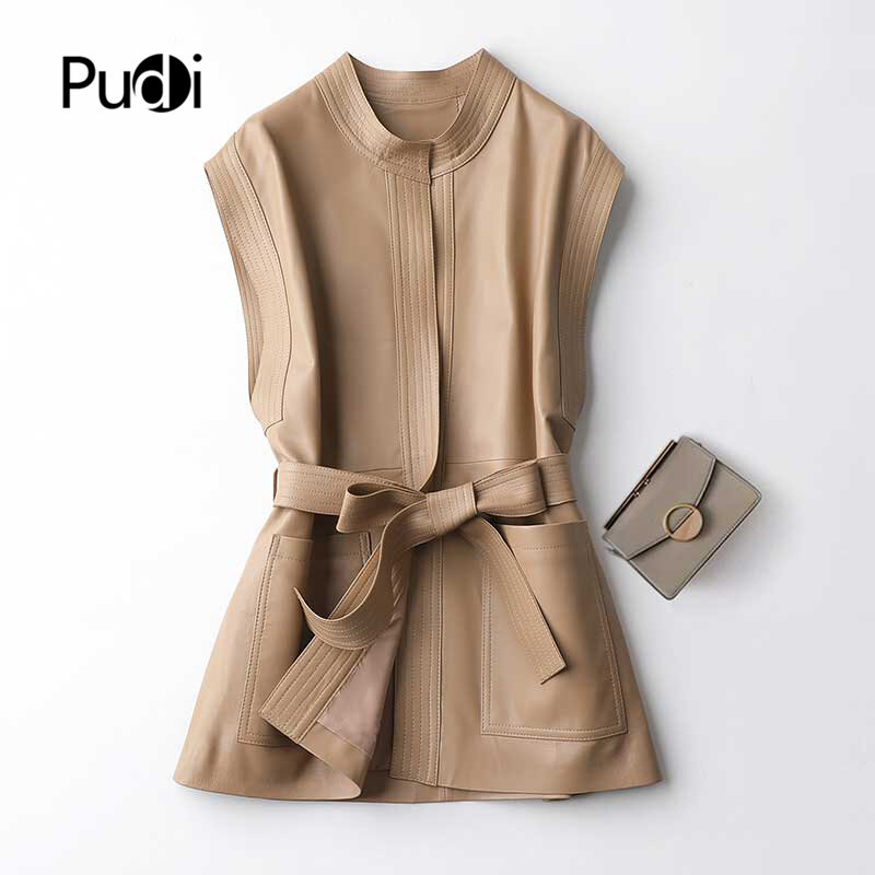 PUDI-새로운 정품 양 가죽 조끼, voat 레이디 여성 진짜 양가죽 자켓 가을/겨울 코트 A20122