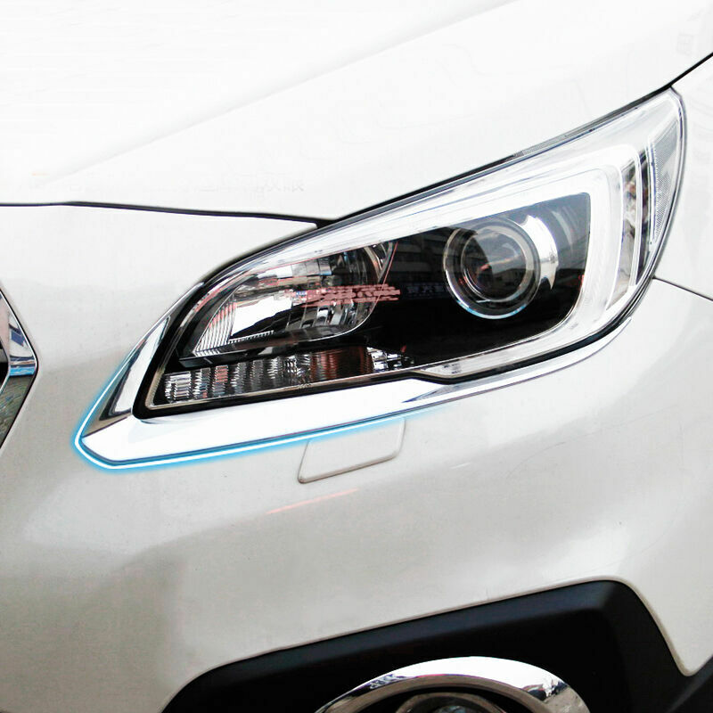 Embellecedor de cubierta de párpado de luz frontal cromada ABS para Subaru Outback 2015 2016 2017, accesorios exteriores de bisel de luz antiniebla