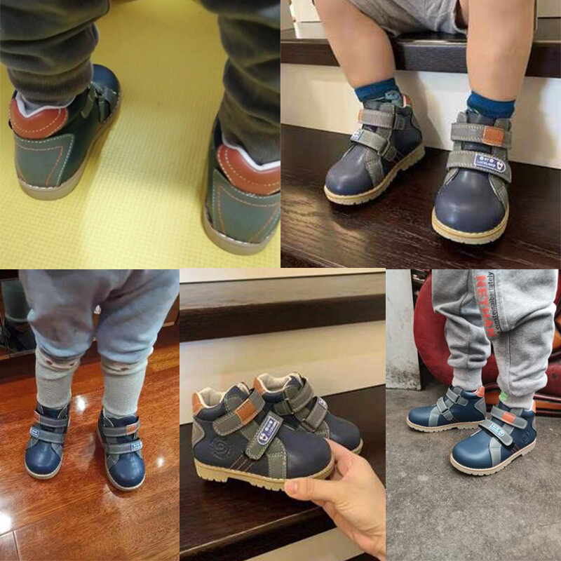 Sepatu Bayi Ortoluckland Sepatu Bot Kasual Ortopedi Balita Perempuan untuk Anak Laki-laki Sepatu Lari Musim Semi Musim Gugur dengan Sol Dalam Ortotik