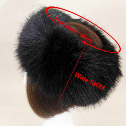 Panas Musim Dingin Tebal Berbulu Hairband Berbulu Bahasa Rusia Bulu Imitasi Wanita Gadis Bulu Headband Topi Musim Dingin Outdoor Earwarmer Ski Topi baru