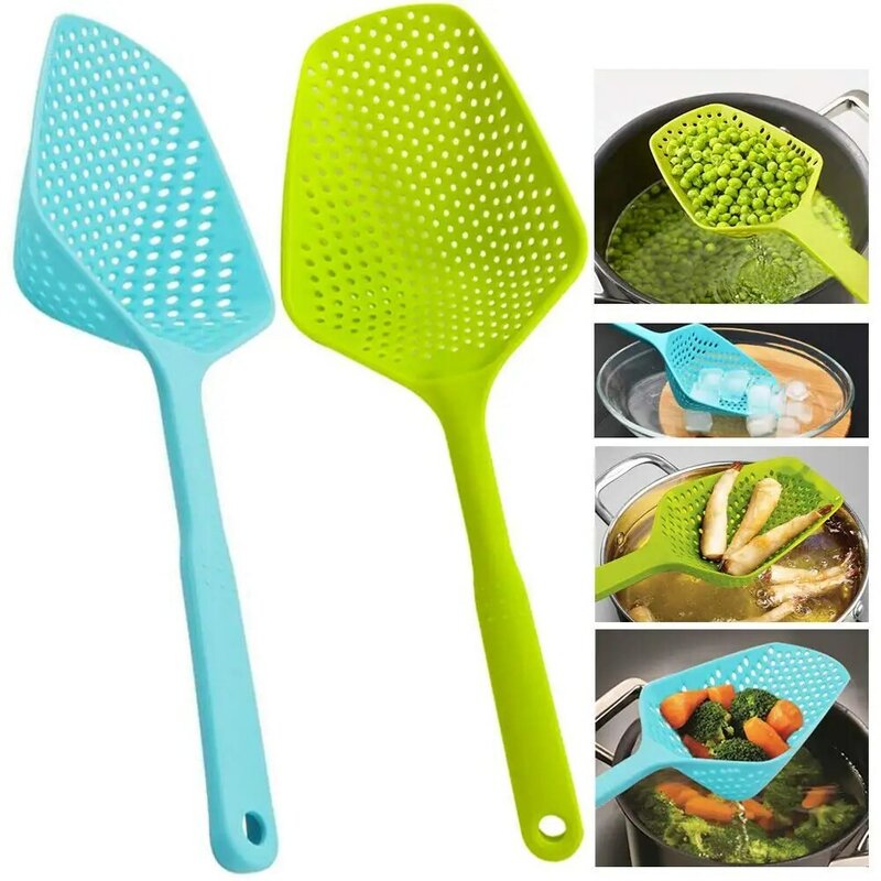 Scoop Colander Strainer Spoon Kitchen Utensil Gadget Food Drain Shovel Strainers Slotted Skimmer Sifter Sieve for Cooking Tool