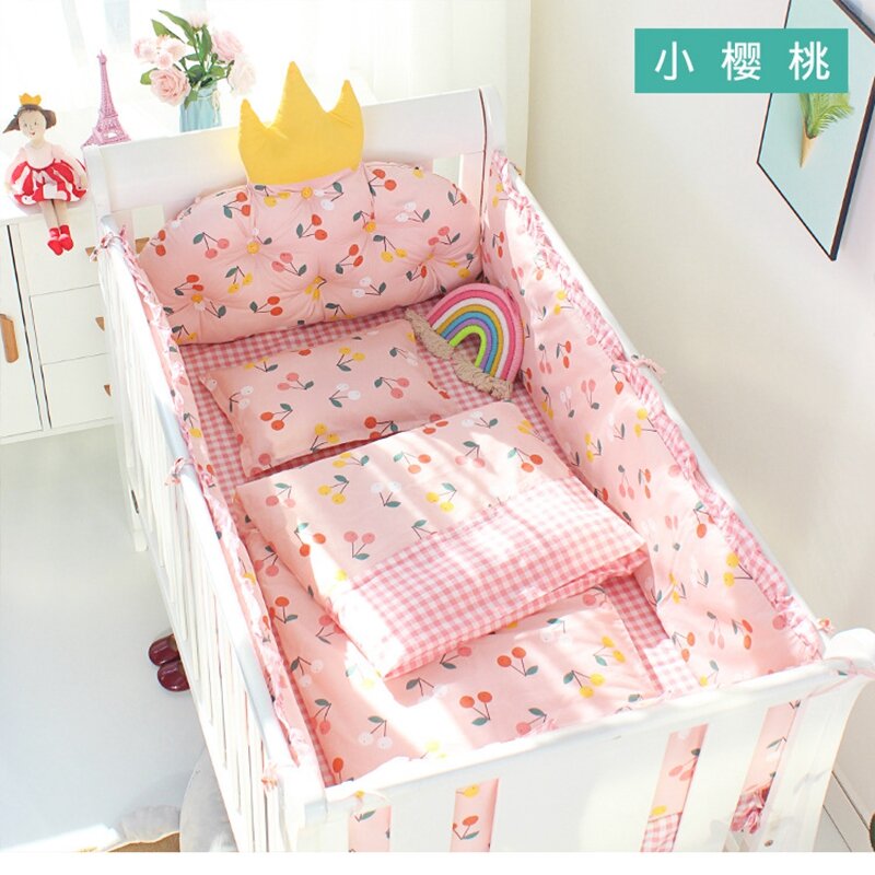 Coroa Forma Cot Bumper Protector para bebês recém-nascidos, bonito, Berço Side Around, Decorações do quarto, Estilo coreano Stuff