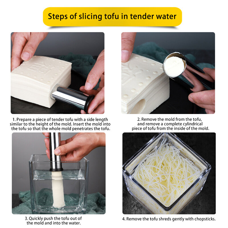 Tofu Mesh Geschreddert Cutter Edelstahl Haushalt Tofu Schreddern Drücken Form Praktische DIY Kochen Schredder Werkzeug für Küche