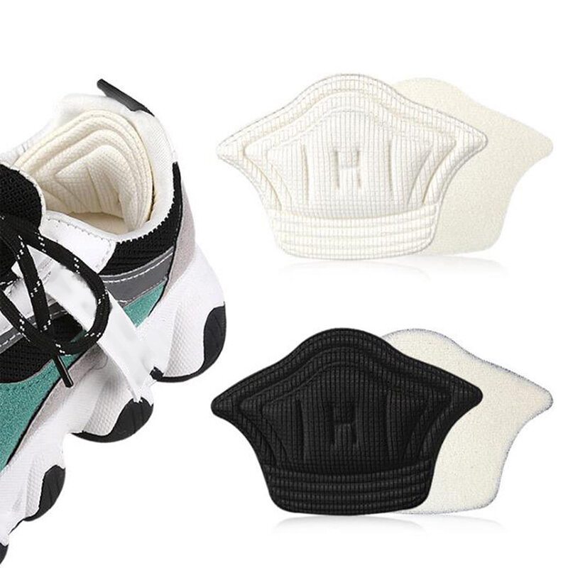 2 pezzi solette Unisex per scarpe cuscinetti per scarpe da corsa sportive regolare le dimensioni adesivo per la protezione del tallone Patch per alleviare il dolore inserti per la cura dei piedi