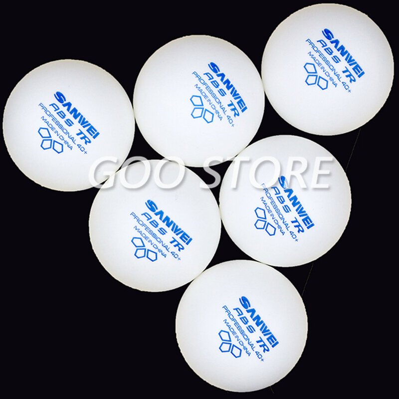 SANWEI nuovo 3 stelle TR materiale ABS plastica 40 + allenamento SANWEI pallina da Ping Pong Poly Ping Pong Ball