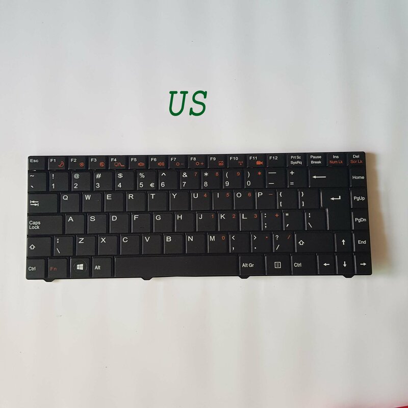 Tradicional chinês tw eua internacional teclado portátil para ecs mb40 preto tw eua teclado MP-09P83RC-3602W MP-09P86U4-36021W