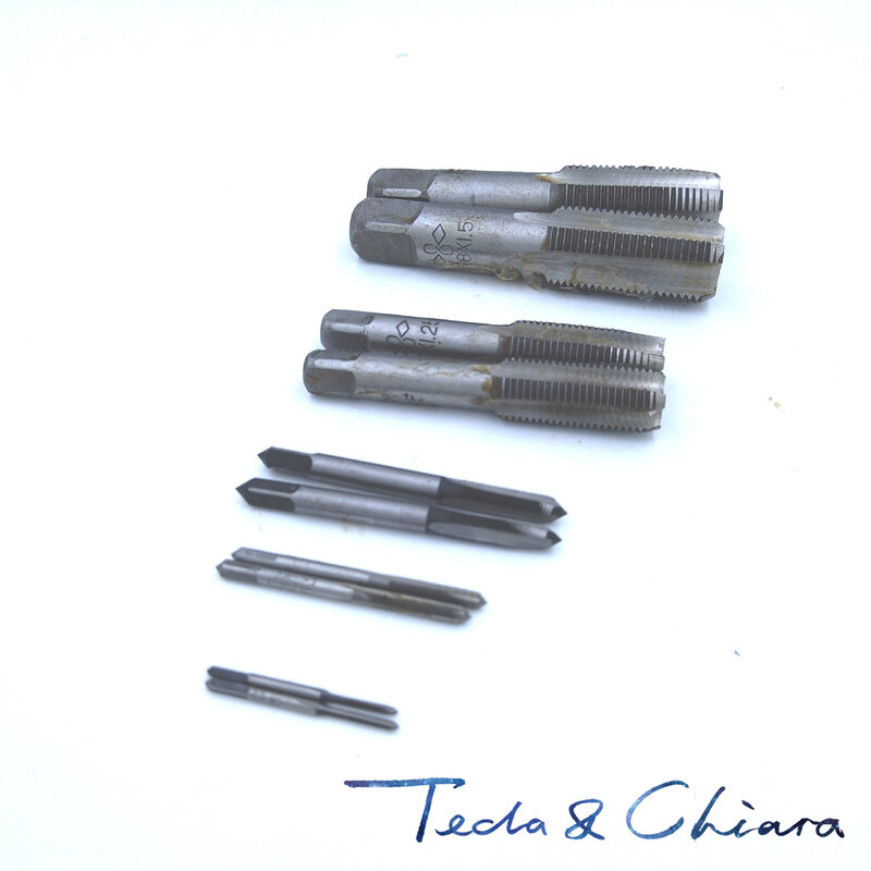 테이퍼 및 플러그 메트릭 탭 피치, 금형 가공용, M4 M5 x 0.5mm, 0.7mm, 0.8mm, 0.5 0.7 0.8mm, 10 세트