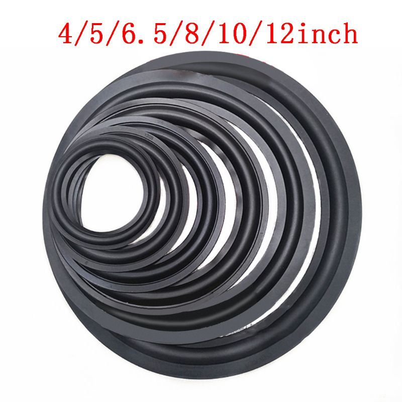 4/5/6.5/8/10/12 "elastische Gummi Ring Lautsprecher Surround Reparatur Schaum Woofer Rand WXTA