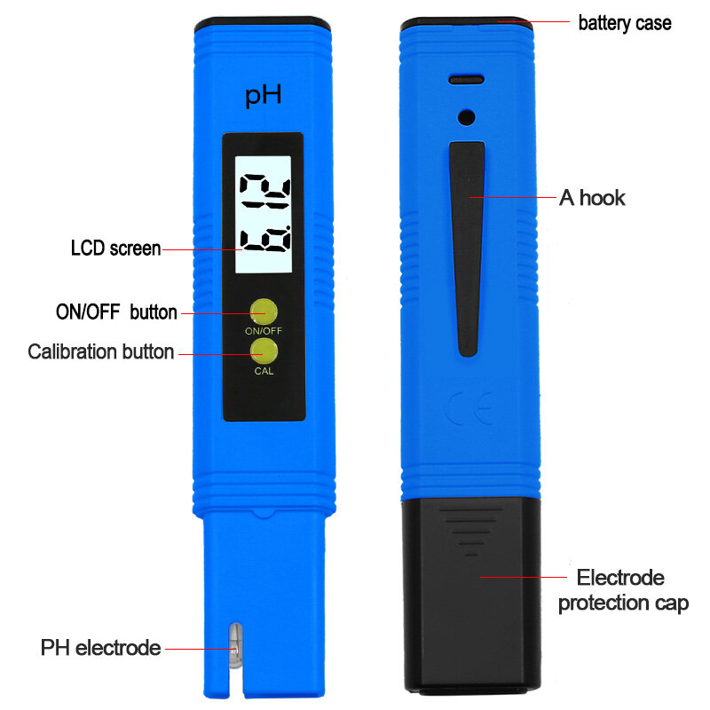 PH-метр 0,01 PH, высокоточный тестер качества воды с диапазоном измерения PH, тестовый карандаш, тестовая ручка, подходит для бассейна, аквариума