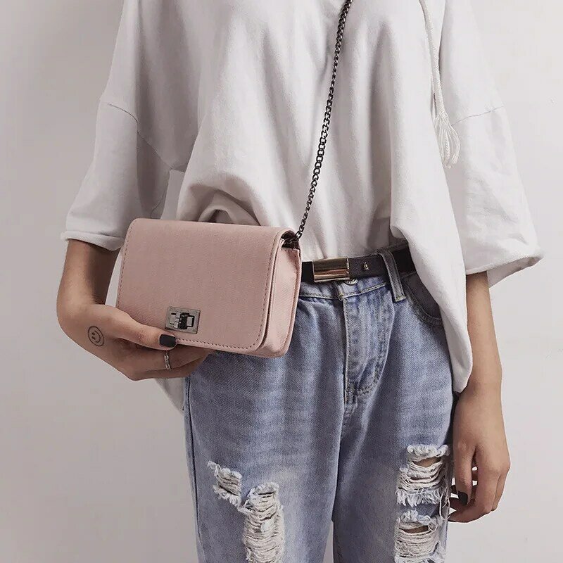 Bolso de hombro de lujo para mujer, bandolera cuadrada pequeña, versión de diseñador, 2019