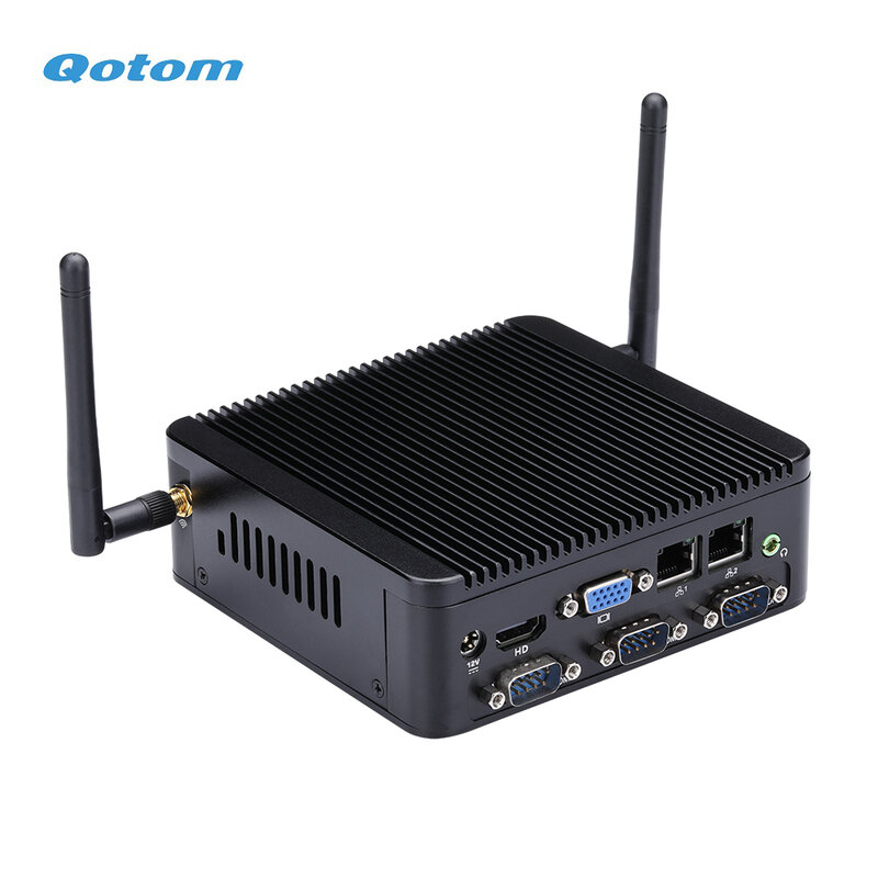 Qotom-Mini PC Q192P, con procesador N2920, Quad Core, 1,86 GHz, CPU TDP, 7,5 W, PC Industrial sin ventilador