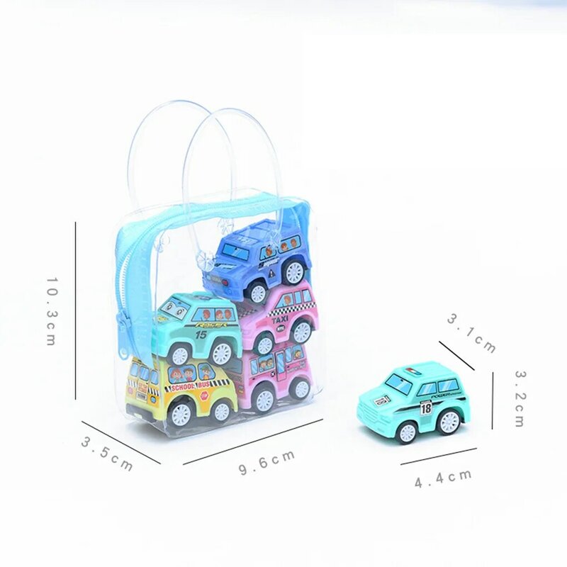 Kit de construcción de coche interactivo para niños, juguete de tirar hacia atrás, Festival, Color aleatorio