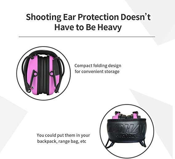 ZOHAN-orejeras de ruido de tiro para caza, protección para los oídos NRR22db, defensa electrónica, insonorizadas, auriculares tácticos