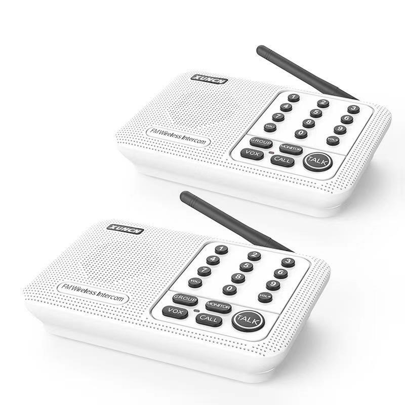 Intercomunicador de Audio inalámbrico para interiores, sistema de intercomunicación de 2 vías para casa, oficina y negocios