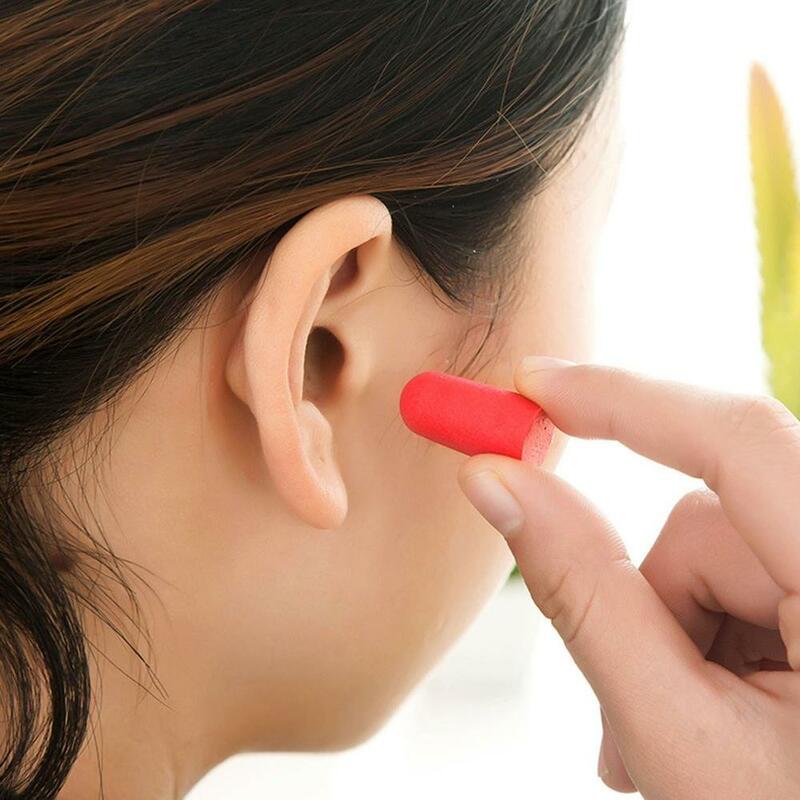 Gorące miękkie piankowe zatyczki do uszu izolacja akustyczna ochrona słuchu zatyczki do uszu anty-szumowe zatyczki do spania dla pianki podróżnej miękka redukcja szumów