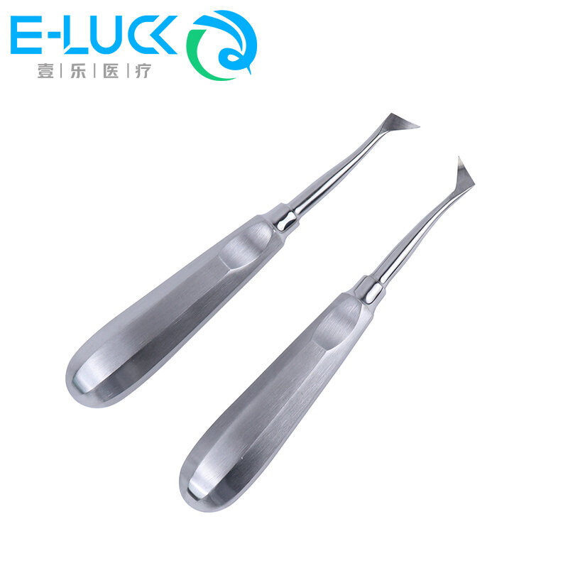 8pcs/set Dental Elevator Stainless Steel Dental Luxating Lift Elevator Curved Root Tooth Extraction Tools Dental Instruments