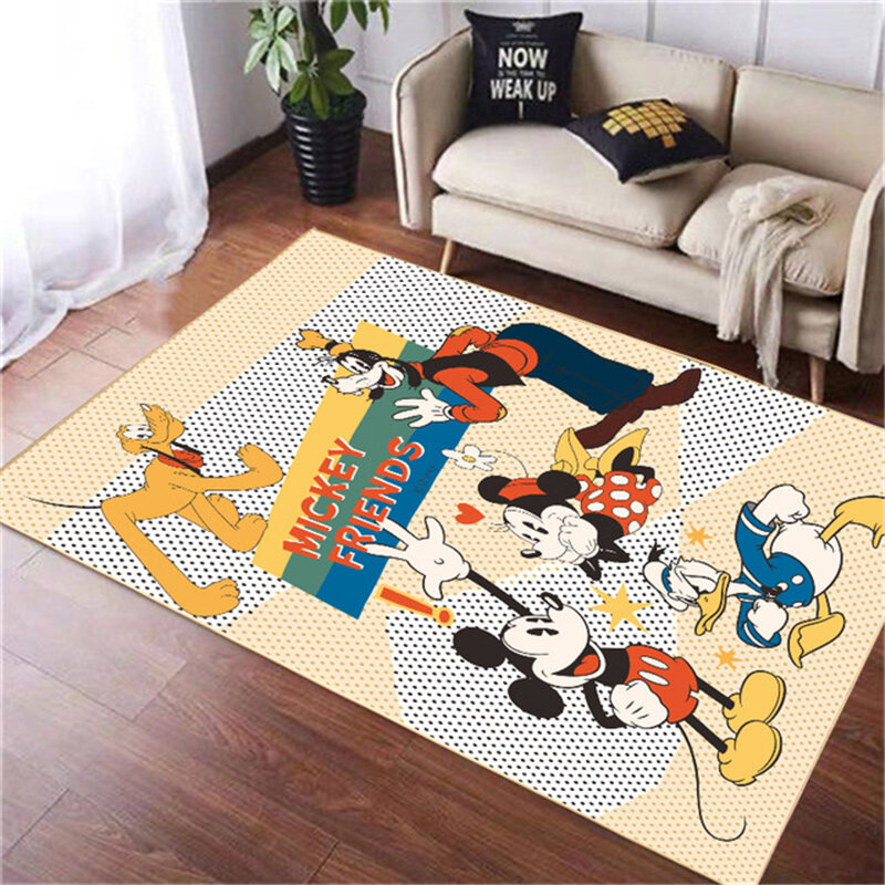 Disney – tapis de jeu Mickey pour enfants, 80x160cm, tapis de sol pour salle de bain, cuisine, salon