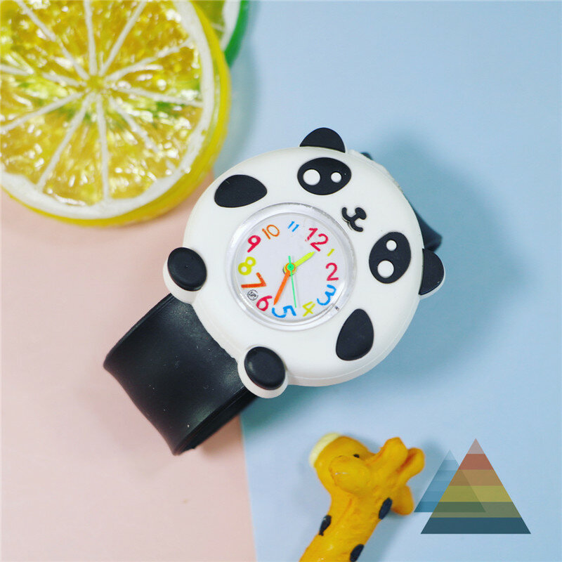 12 stili orologi multicolori bambini Cartoon sport Quartz Panda Butterfly Crab Kitty Monkey Bee Girl Watch per orologio regalo per bambini