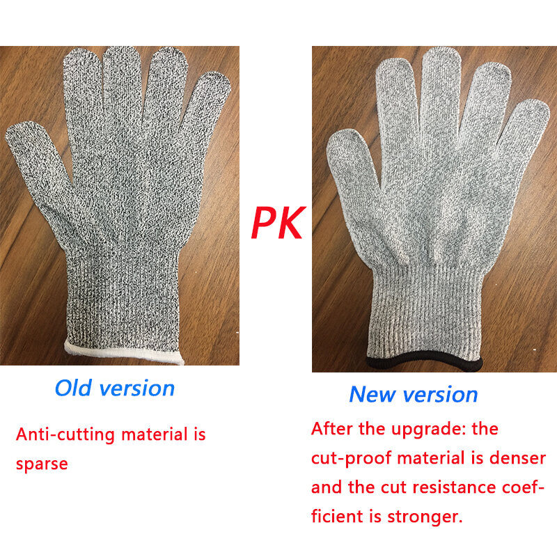 Anti-Cut Handschoenen Werken Veiligheid Handschoen Man Cut Proof Keuken Butcher Cut Warmte Steekwerende Fire Hand Handschoenen Duurzaam zelfverdediging