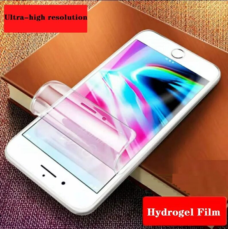 Película de proteção completa de segurança para iphone 7 8 6s 5 5S se 2016 2020 protetor de tela de filme de hidrogel para iphone 6s 7 8 mais filme