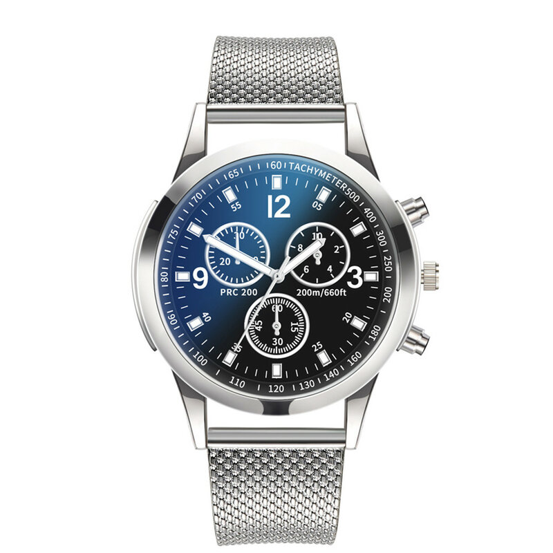 Men's Quartz Watch Stainless Steel Dial Casual Bracele Watch שעון גברים horloge man armbanduhr herren freeship CN