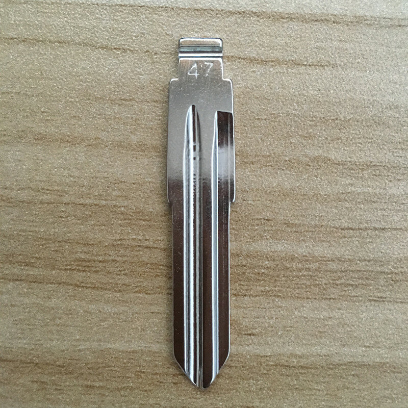 Hoja de Metal sin cortar para llave de coche Changan CX20, recambio de hoja de Metal sin cortar, n. ° 47, KD