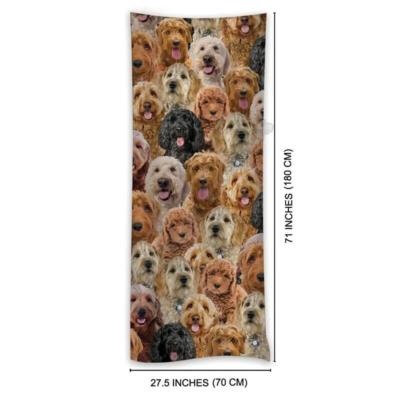 Galgo 3d impresso imitação de caxemira cachecol outono e inverno espessamento quente engraçado cão xale cachecol