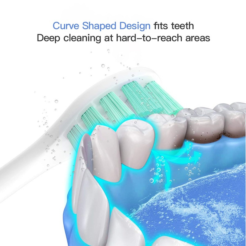 4Pcs ชุดสำหรับ Xiaomi Mijia T300/T500เปลี่ยนหัวแปรงไฟฟ้าหัวแปรงสีฟันอ่อน DuPont หัวฉีดไหมขัดฟันของขวัญ