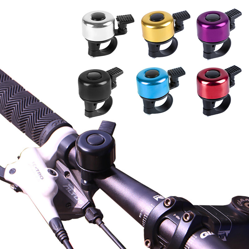 22mm avvisatore acustico per bicicletta in lega di alluminio MTB campanello per bici da strada allarme sonoro nitido accessori per bici pieghevoli di sicurezza per ciclismo all'aperto multicolore