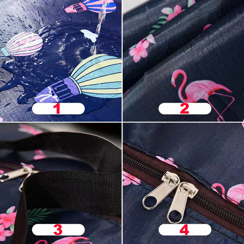 Borsa da viaggio pieghevole impermeabile borse da viaggio per vestiti borsa da viaggio portatile con cerniera addensata a prova di umidità