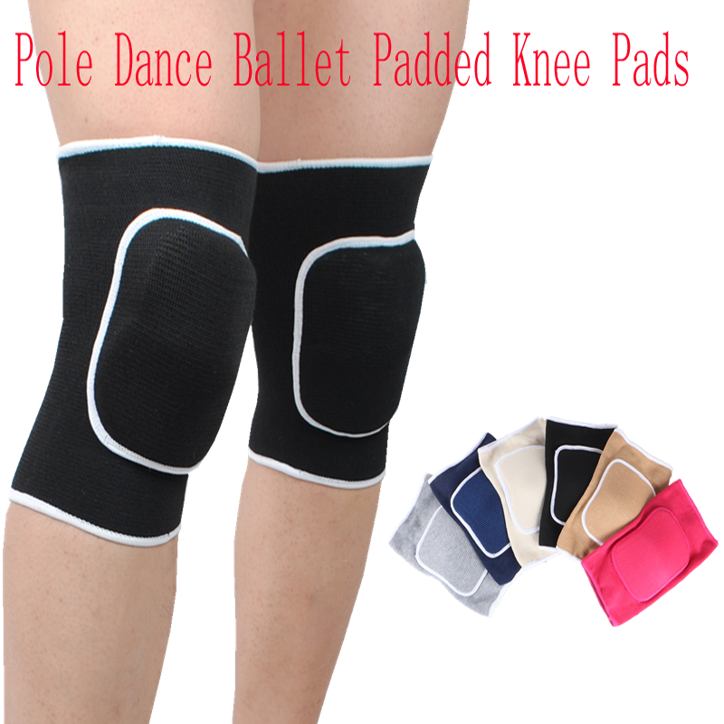 New models of male and female universal knee protectors thickened fitness sports pole dance ballet Latin dance special Black