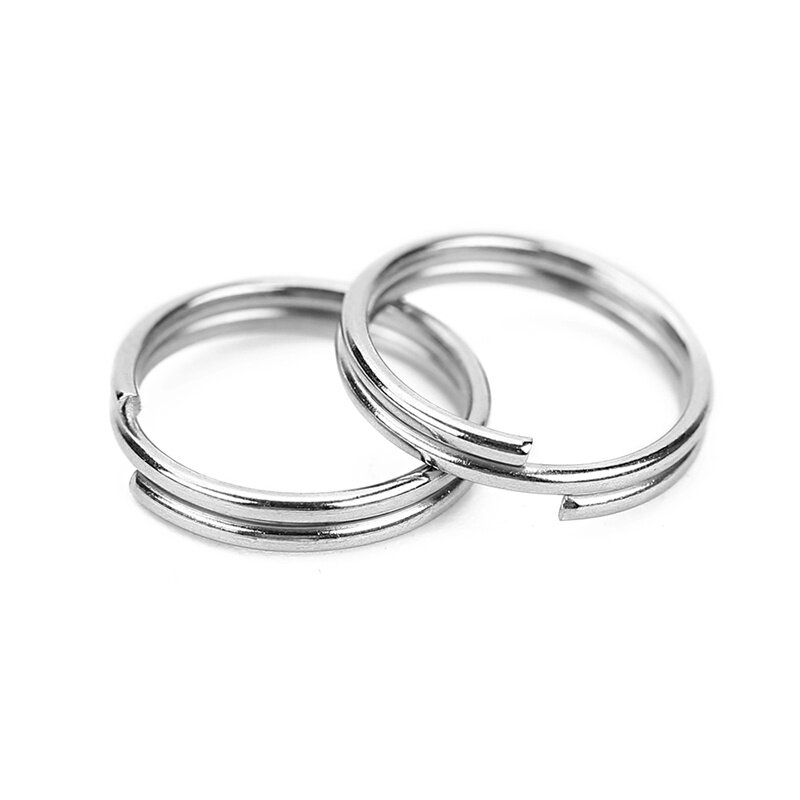 100pcs anelli di salto in acciaio inossidabile Bulk 6 8 10mm colore oro doppio anello anelli divisi connettori per accessori per la creazione di gioielli fai da te