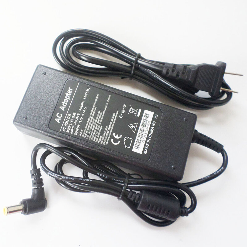 Nowy 19.5V 4.7A Adapter AC zasilanie do ładowarki akumulatorów kabel zasilający dla Sony Vaio PCG-FR PCG-GRS PCG-GRX PCG-NV VGN-C1/P VGN-C140G/B