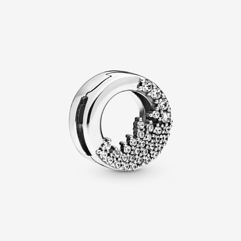 100% 925 Sterling Silber Zeitlosen Funkelnden Clip Charms ,fit Original Pandora Reflexions Armband, Geschenk für DIY Schmuck Perlen