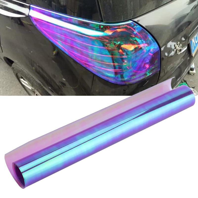 Vinilo tintado para luz trasera de coche, película de luz envolvente, membrana de Faro de automóvil, 30x60cm, estilo camaleón, nuevo, 2020